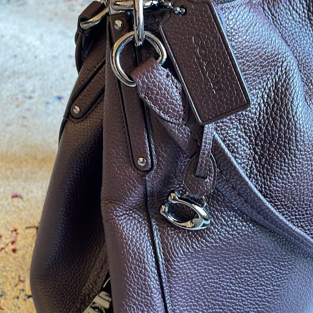 Coach Dalton 31 Leather Shoulder Bag, Oxblood - Picture 4 of 10